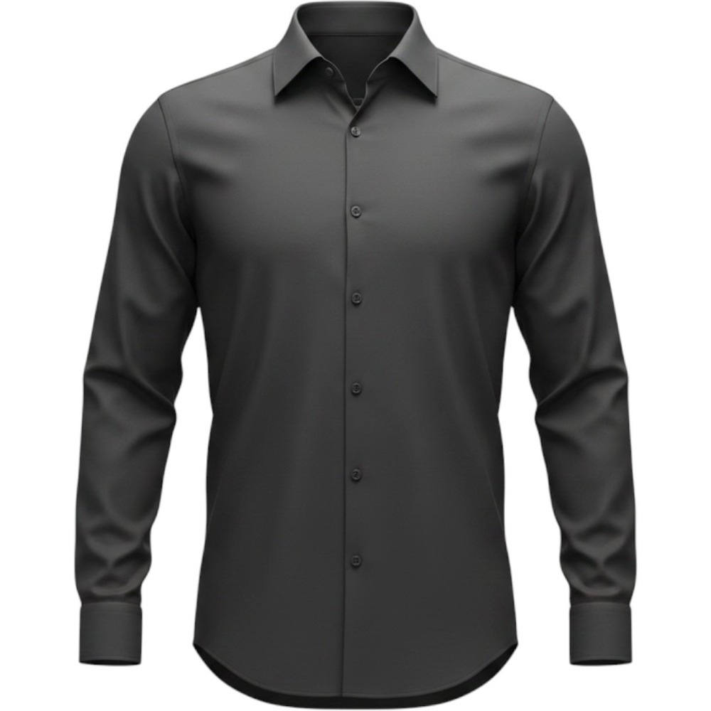 Charles Tyrwhitt Mens Charcoal Grey Cotton Dress Shirt 16/34 Jermyn St London